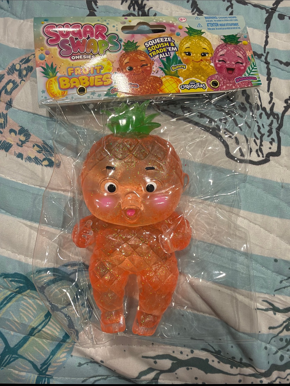 Fruit Babies Pineapple Squeeze Toy - Orange